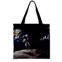 Planet Ball Shaped Universe Science Zipper Grocery Tote Bag View1