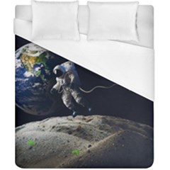 Planet Ball Shaped Universe Science Duvet Cover (california King Size) by Wegoenart