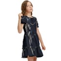 Planet Ball Shaped Universe Science Kids  Puff Sleeved Dress View2