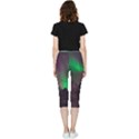 Fantasy Pyramid Mystic Space Inside Out Lightweight Velour Capri Leggings  View2