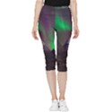 Fantasy Pyramid Mystic Space Inside Out Lightweight Velour Capri Leggings  View3