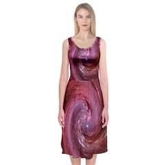 Galaxy Fog Kosmus Universe Midi Sleeveless Dress by Wegoenart