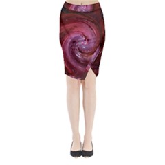 Galaxy Fog Kosmus Universe Midi Wrap Pencil Skirt by Wegoenart