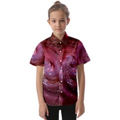 Galaxy Fog Kosmus Universe Kids  Short Sleeve Shirt by Wegoenart