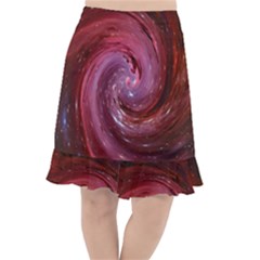 Galaxy Fog Kosmus Universe Fishtail Chiffon Skirt by Wegoenart