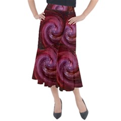 Galaxy Fog Kosmus Universe Midi Mermaid Skirt by Wegoenart