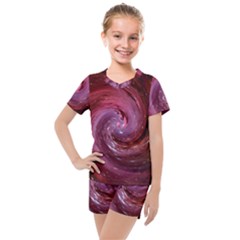 Galaxy Fog Kosmus Universe Kids  Mesh Tee And Shorts Set