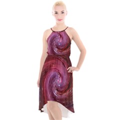 Galaxy Fog Kosmus Universe High-low Halter Chiffon Dress  by Wegoenart