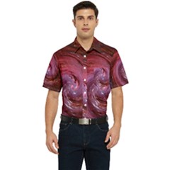 Galaxy Fog Kosmus Universe Men s Short Sleeve Pocket Shirt  by Wegoenart