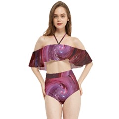 Galaxy Fog Kosmus Universe Halter Flowy Bikini Set  by Wegoenart