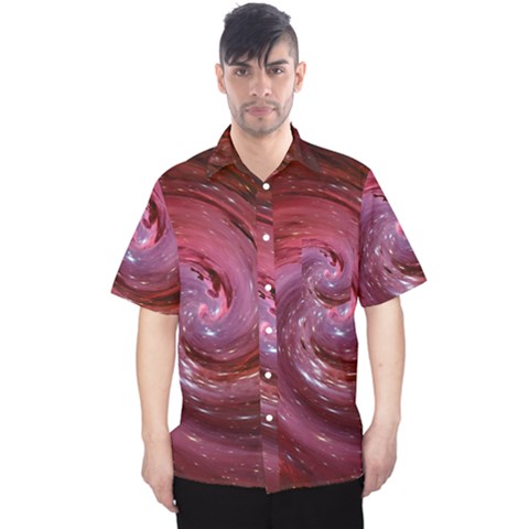 Galaxy Fog Kosmus Universe Men s Hawaii Shirt by Wegoenart