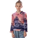 Mountain Cosmos Universe Nature Kids  Frill Detail Tee View1