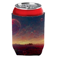 Fantasy World Red Bubbles Landscape Can Holder by Wegoenart