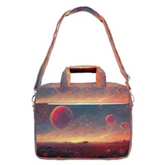 Fantasy World Red Bubbles Landscape Macbook Pro 16  Shoulder Laptop Bag