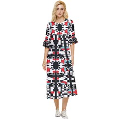 A-new-light Double Cuff Midi Dress by DECOMARKLLC