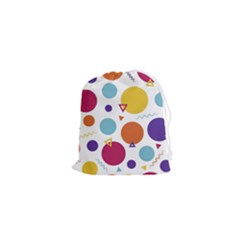 Background Polka Dot Drawstring Pouch (xs) by Ravend