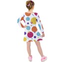 Background Polka Dot Kids  Long Sleeve Velvet Dress View2