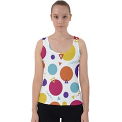 Background Polka Dot Velvet Tank Top by Ravend