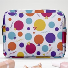 Background Polka Dot Make Up Pouch (large) by Ravend