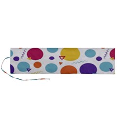 Background Polka Dot Roll Up Canvas Pencil Holder (l) by Ravend