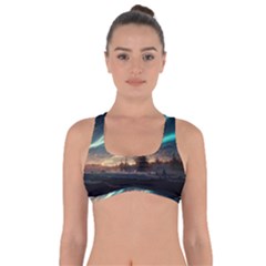 Northern Light North Sky Night Got No Strings Sports Bra by Ravend