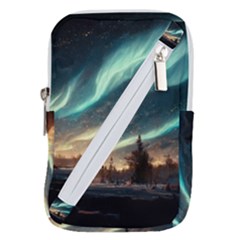 Northern Light North Sky Night Belt Pouch Bag (small) by Ravend