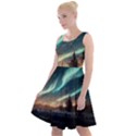 Northern Light North Sky Night Knee Length Skater Dress View1