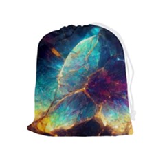 Abstract Galactic Wallpaper Drawstring Pouch (xl) by Ravend