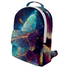 Abstract Galactic Wallpaper Flap Pocket Backpack (small)