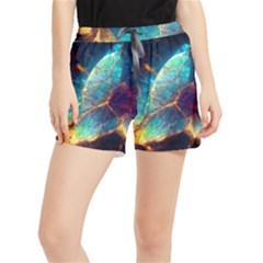 Abstract Galactic Wallpaper Women s Runner Shorts by Ravend