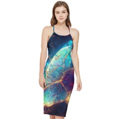 Abstract Galactic Wallpaper Bodycon Cross Back Summer Dress by Ravend