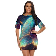 Abstract Galactic Wallpaper Just Threw It On Dress by Ravend