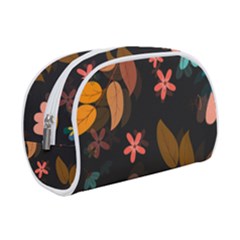 Flower Leaves Background Floral Make Up Case (small) by Ravend