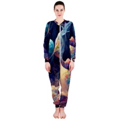 Quantum Physics Dreaming Lucid Onepiece Jumpsuit (ladies) by Ravend