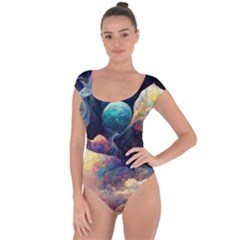 Quantum Physics Dreaming Lucid Short Sleeve Leotard  by Ravend