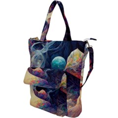 Quantum Physics Dreaming Lucid Shoulder Tote Bag by Ravend