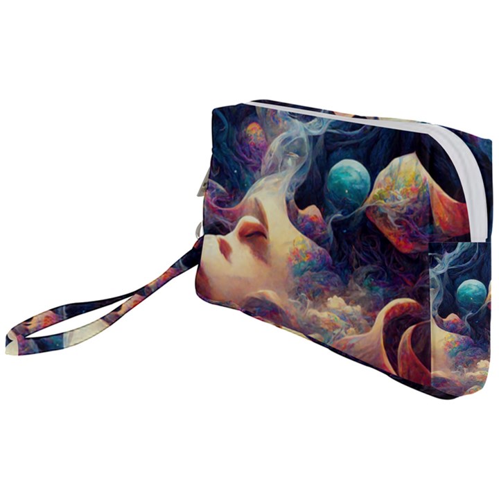 Quantum Physics Dreaming Lucid Wristlet Pouch Bag (Small)