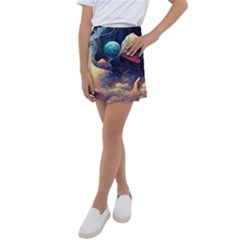 Quantum Physics Dreaming Lucid Kids  Tennis Skirt by Ravend