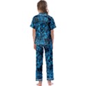 Network Circuit Board Trace Kids  Satin Short Sleeve Pajamas Set View2