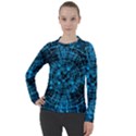 Network Circuit Board Trace Women s Pique Long Sleeve Tee View1