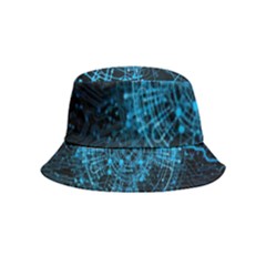 Network Circuit Board Trace Bucket Hat (kids) by Ravend