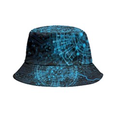 Network Circuit Board Trace Inside Out Bucket Hat by Ravend