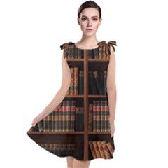 Book Bookshelf Bookcase Library Tie Up Tunic Dress by Ravend