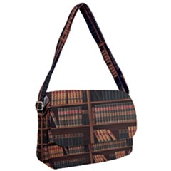 Book Bookshelf Bookcase Library Courier Bag by Ravend