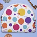 Background Polka Dot Horseshoe Style Canvas Pouch View1