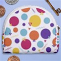 Background Polka Dot Horseshoe Style Canvas Pouch View2