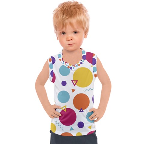 Background Polka Dot Kids  Sport Tank Top by Ravend