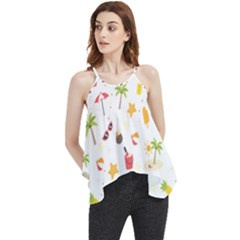 Summer Backgroundnature Beach Flowy Camisole Tank Top by Ravend