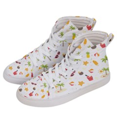 Summer Backgroundnature Beach Women s Hi-top Skate Sneakers by Ravend