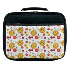 Illustration Pizza Background Vegetable Lunch Bag